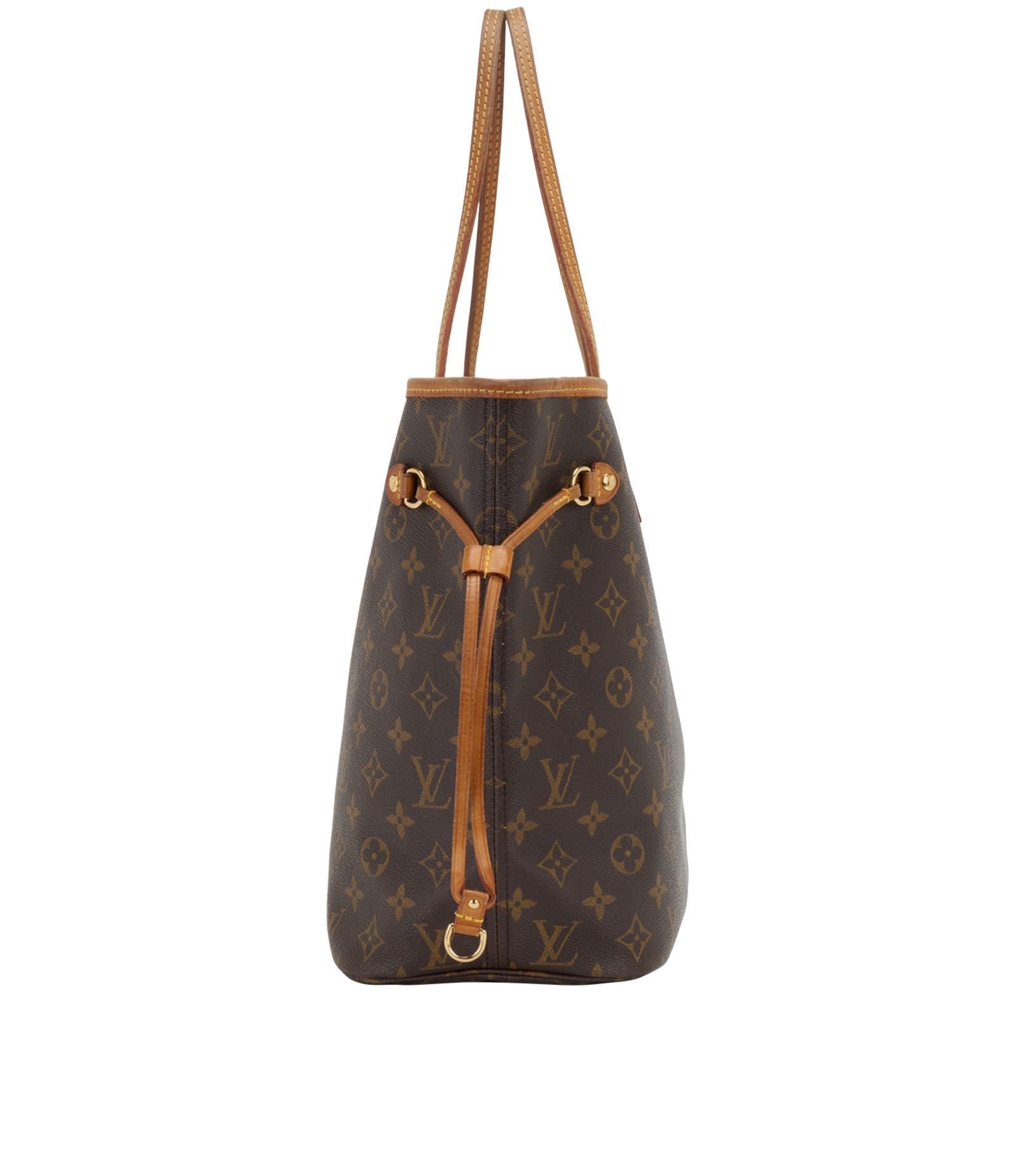 Neverfull MM, &pound;995, Handbags, Brown, Canvas, Side view